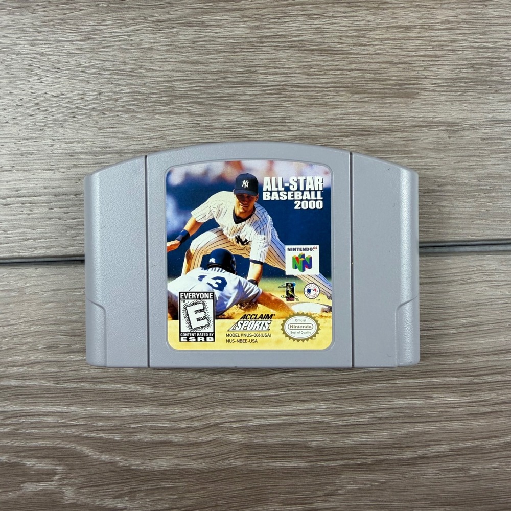 Nintendo Unisex All-Star Baseball 2000 N64 Game Cartridge Gray OS